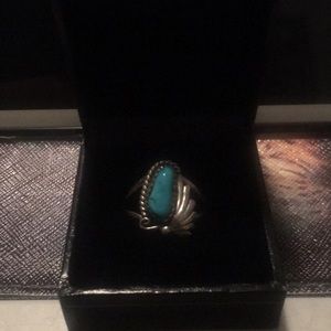 Navajo Handmade Sleeping Beauty Turquoise Ring